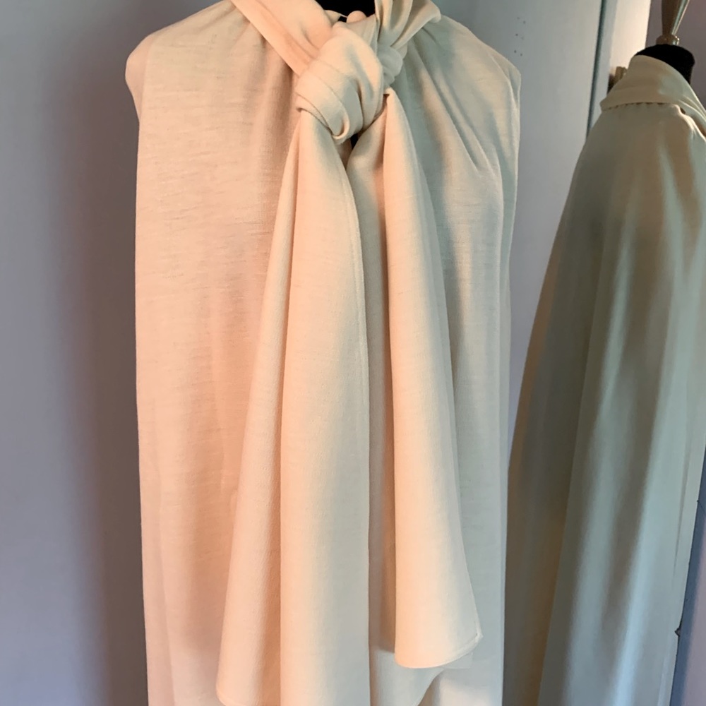 Elinor Simmons for Malcolm Starr unique long cape with scarf.